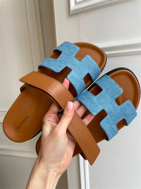 hermes chypre denim sandals|hermes chypre sandals women's.